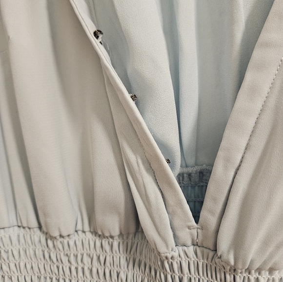 MOVING SALE! Abercrombie & Fitch Blue Chiffon Dress - Picture 3 of 3